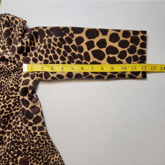 Trina Turk Vintage Leopard Animal Print Women's Blazer Jacket - Picture 9 of 11